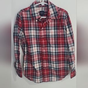 Gap Kids plaid button-up